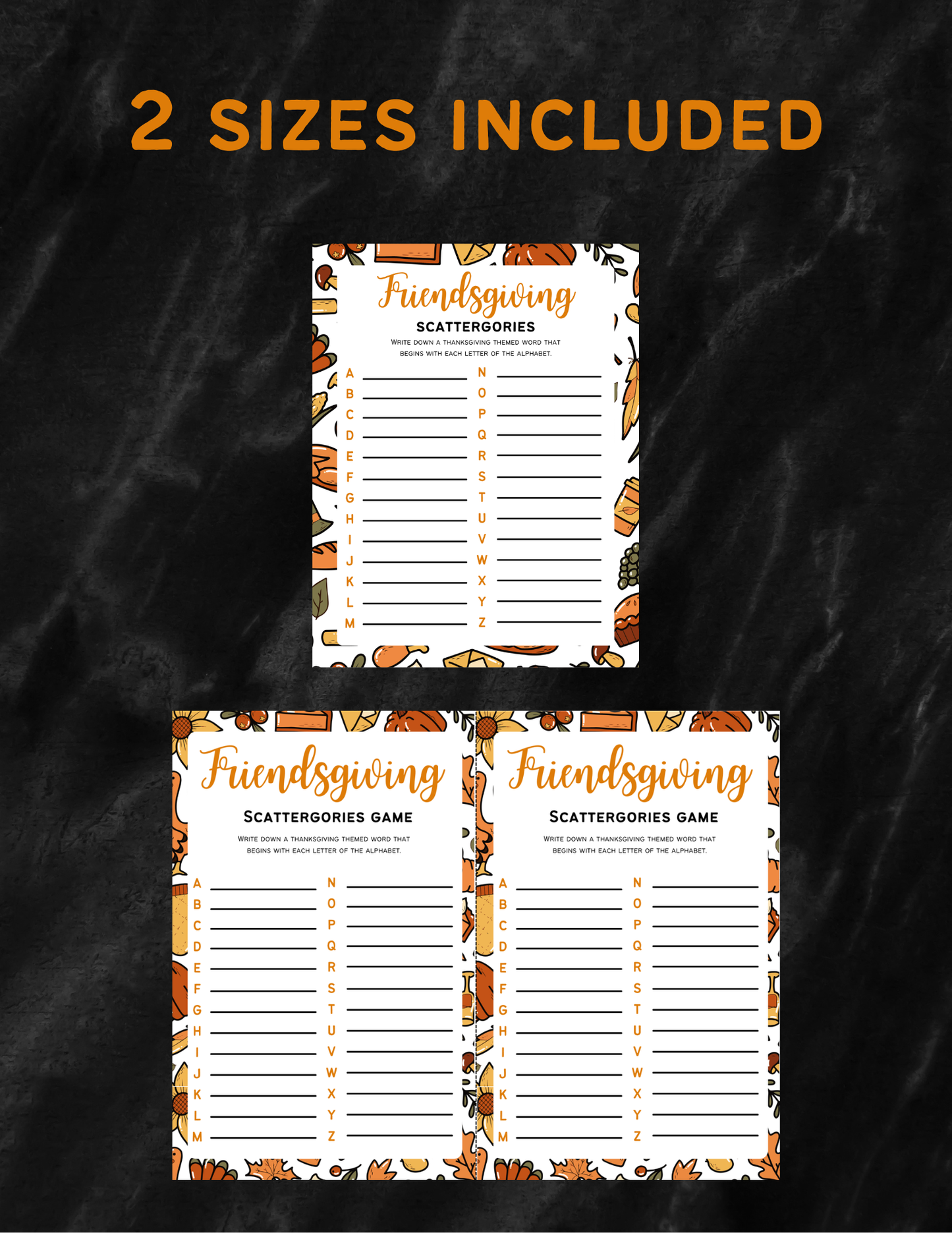 Friendsgiving Game, Thanksgiving Party Game, Turkey Day, Thanksgiving Printable Game, Friendsgiving Activity