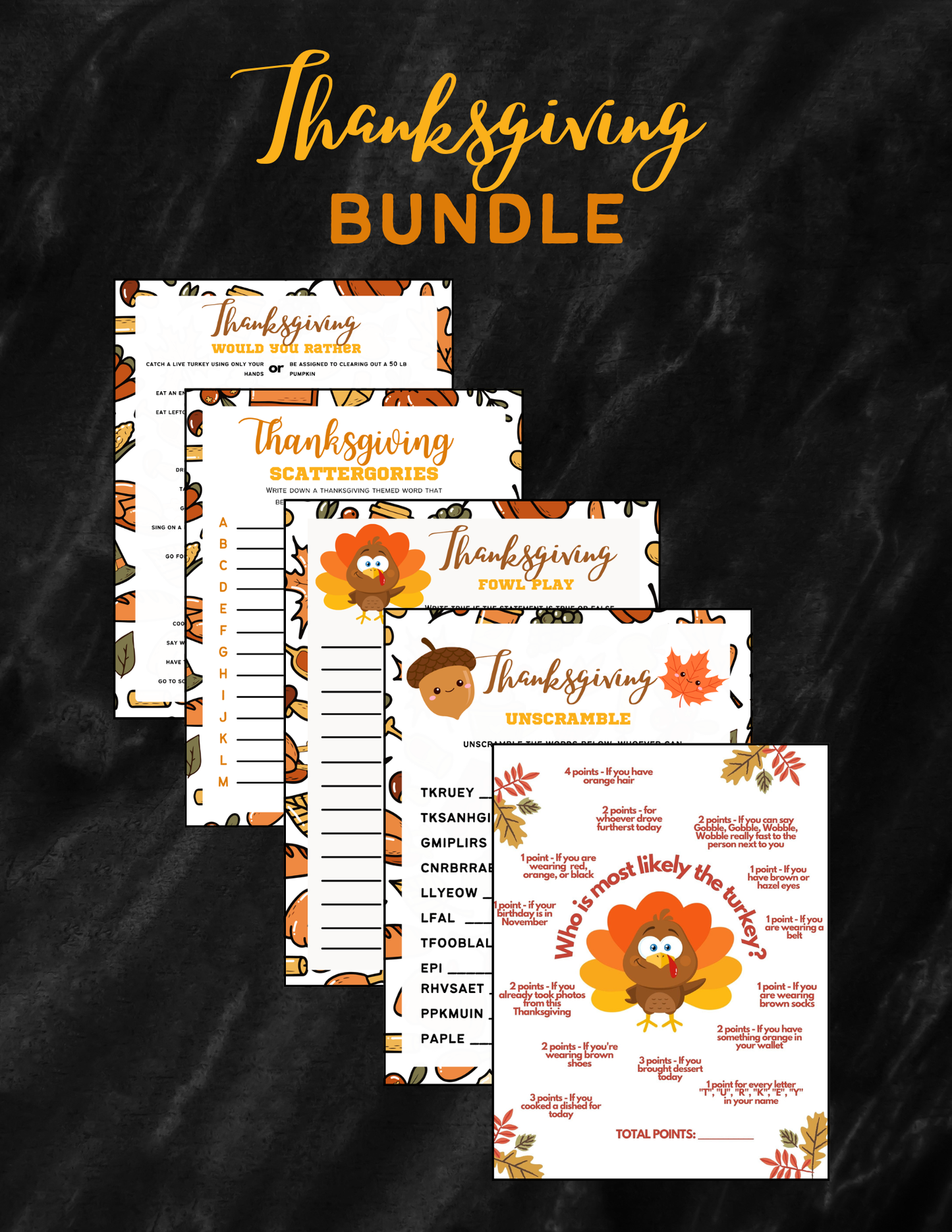 Thanksgiving Game Bundle